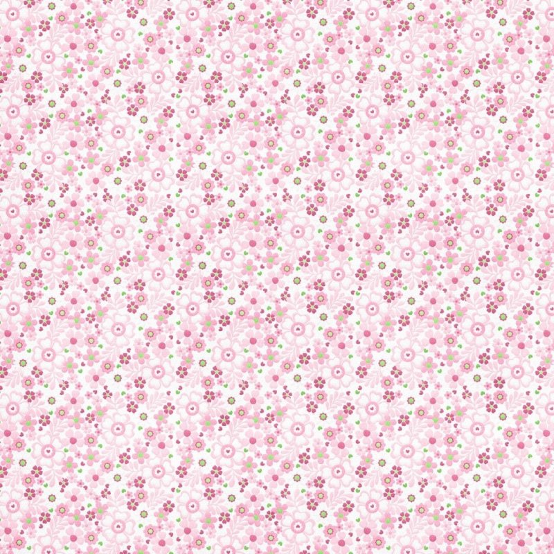 Розовая бумага с цветочками
