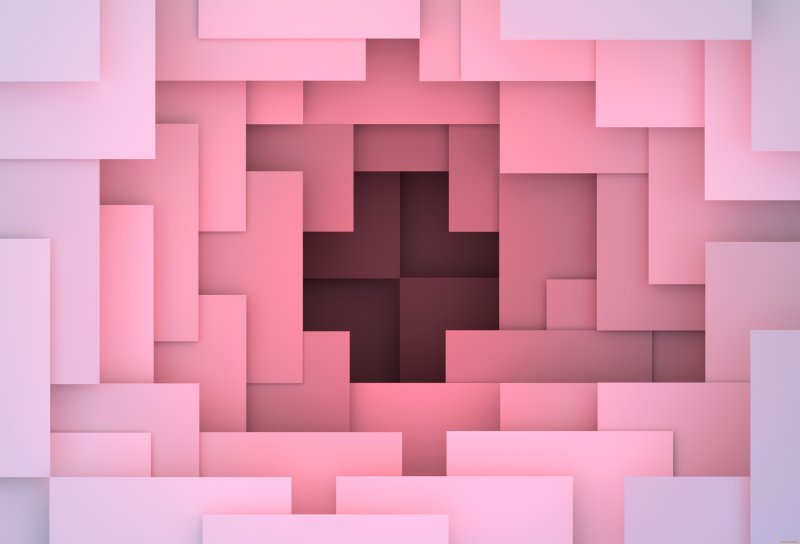 Абстракция розовая геометрические фигуры
