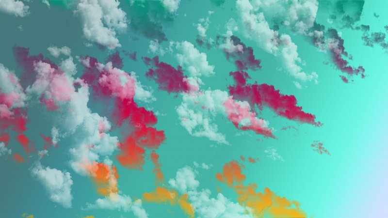 Разноцветные облака