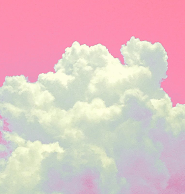 Облака розовые воздушные