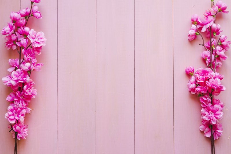 Фотофон розовые цветы