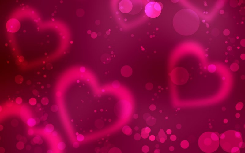 Яркий розовый фон с сердечками (24 фото)