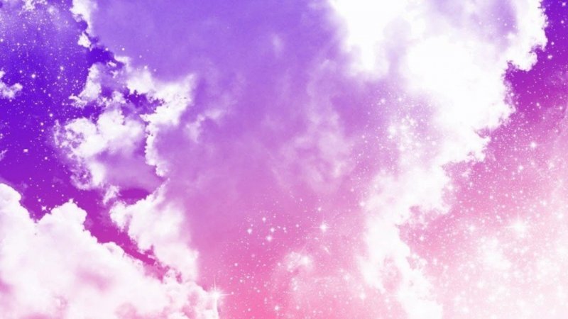 Розово фиолетовые облака