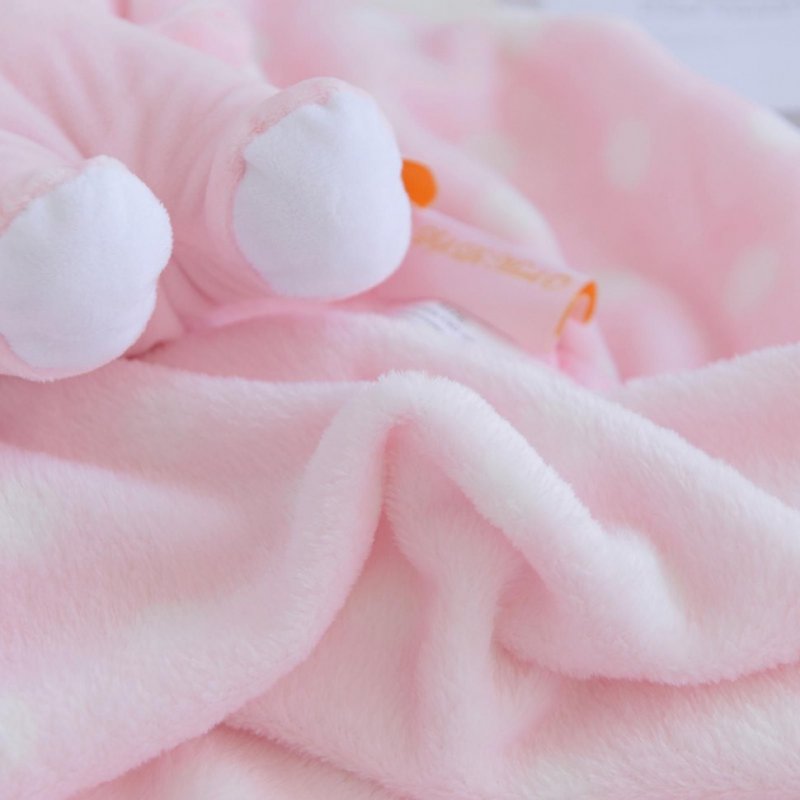 Одеяло розовое детское