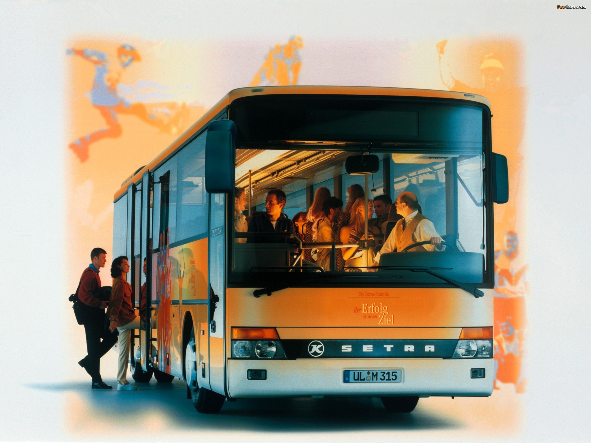 Картина автобус