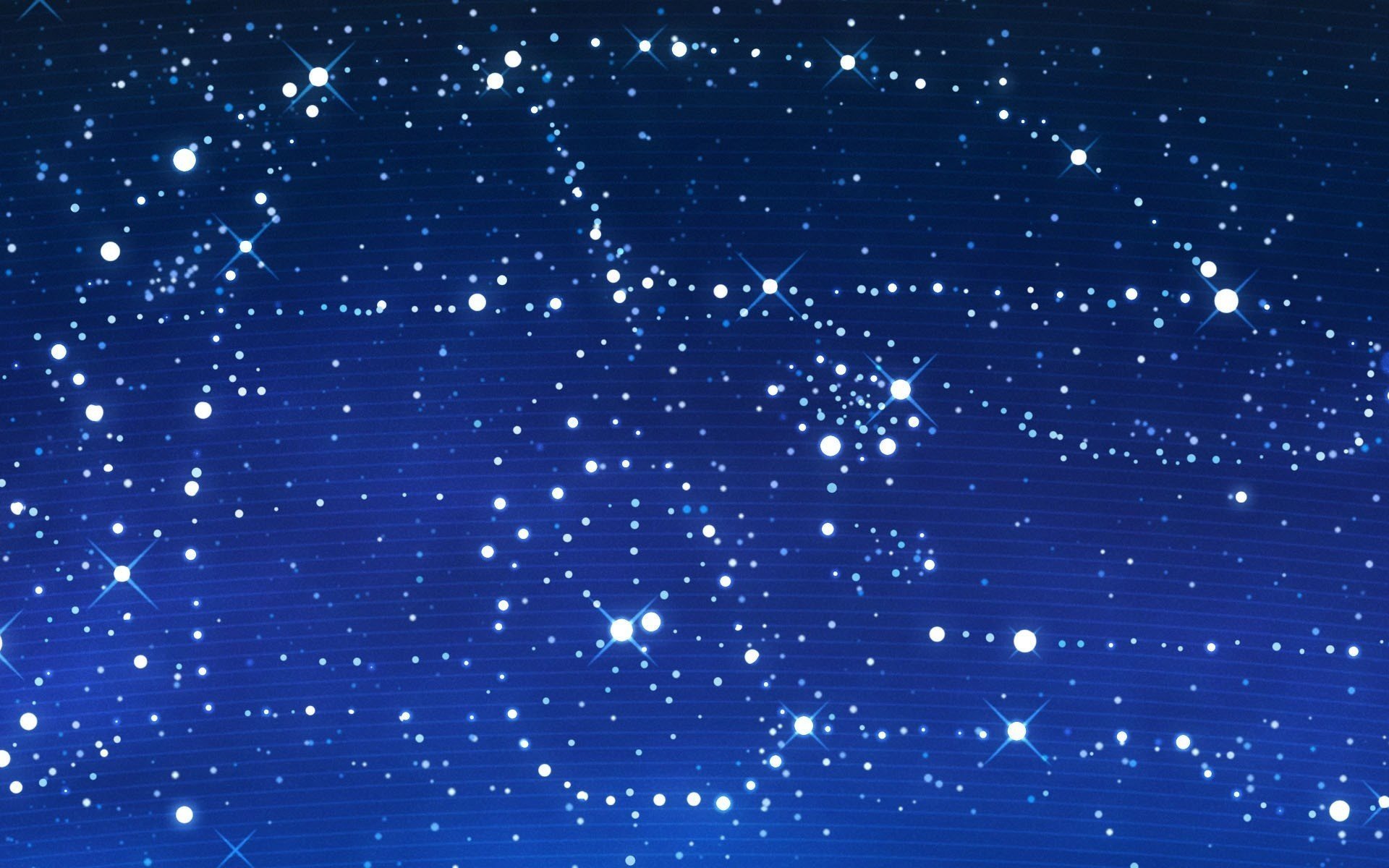 Синее небо со звездами