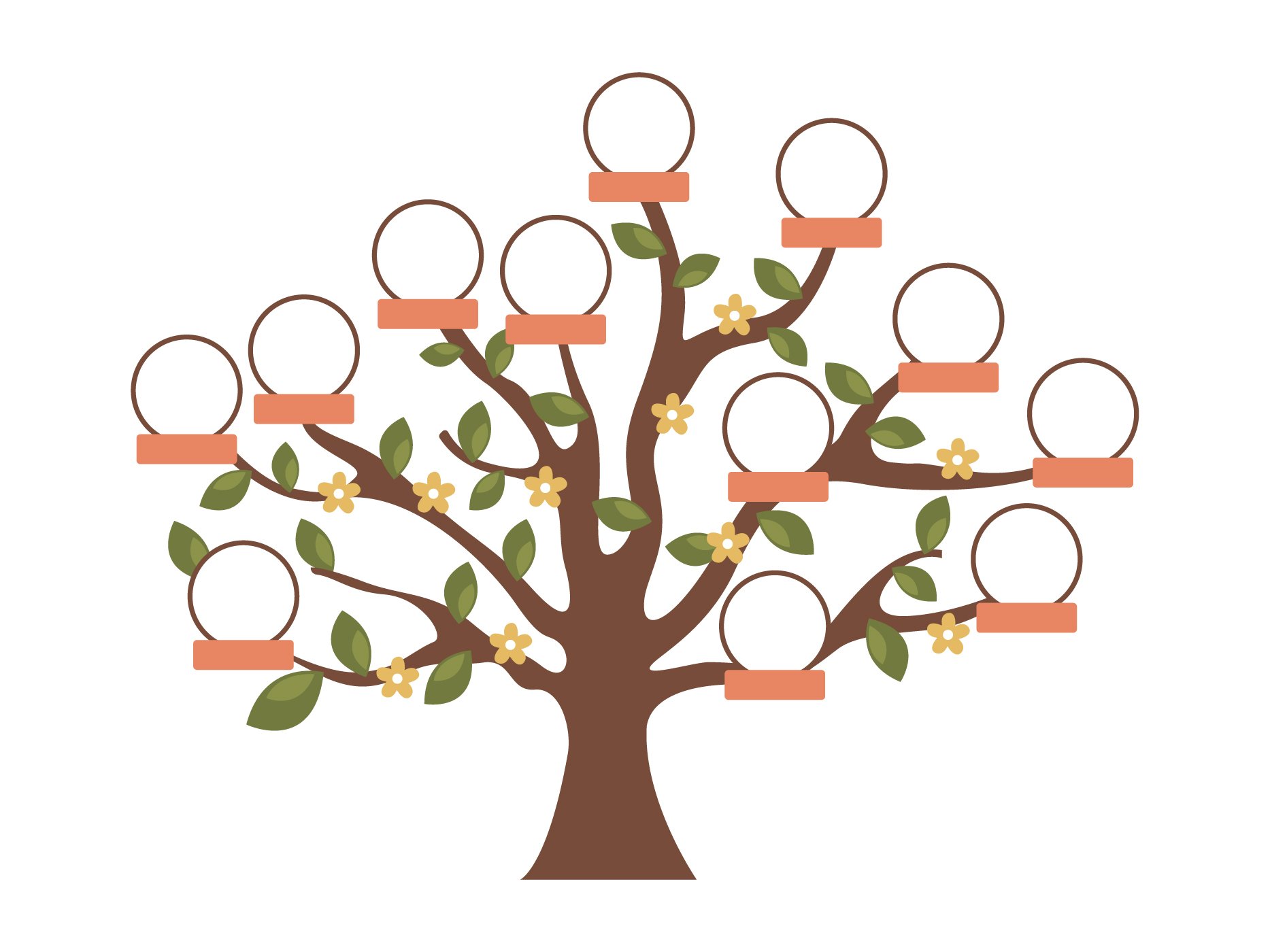 Картинка генеалогического дерева для дошкольников