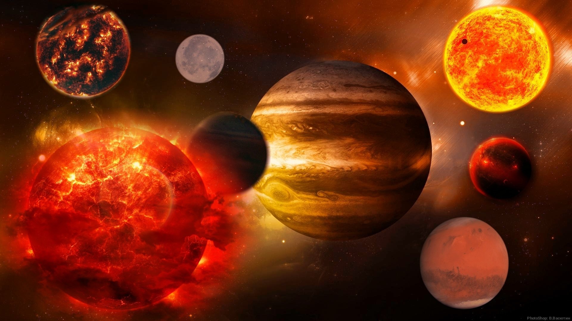 планеты солнечной системы фотографии из космоса