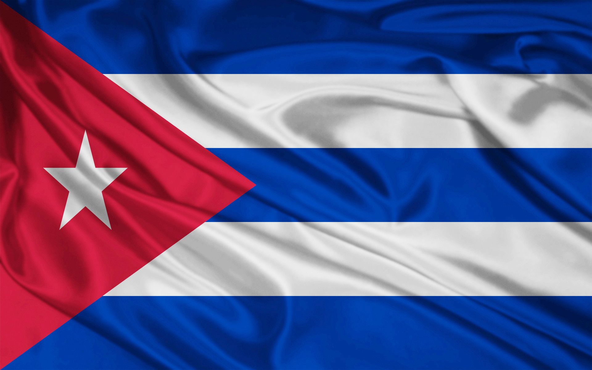 Социалистическая Куба флаг