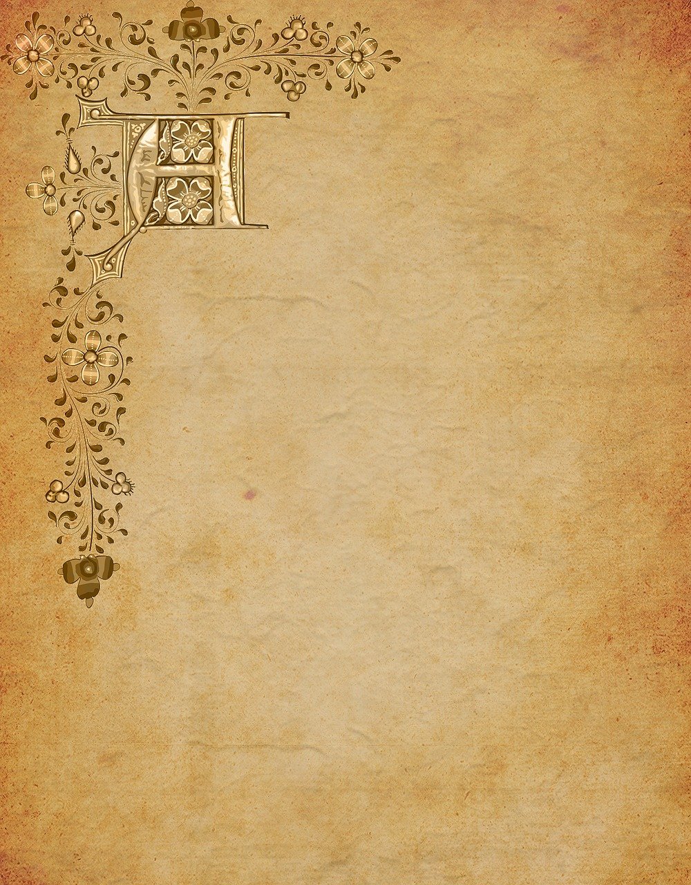 Орнамент на пергаменте