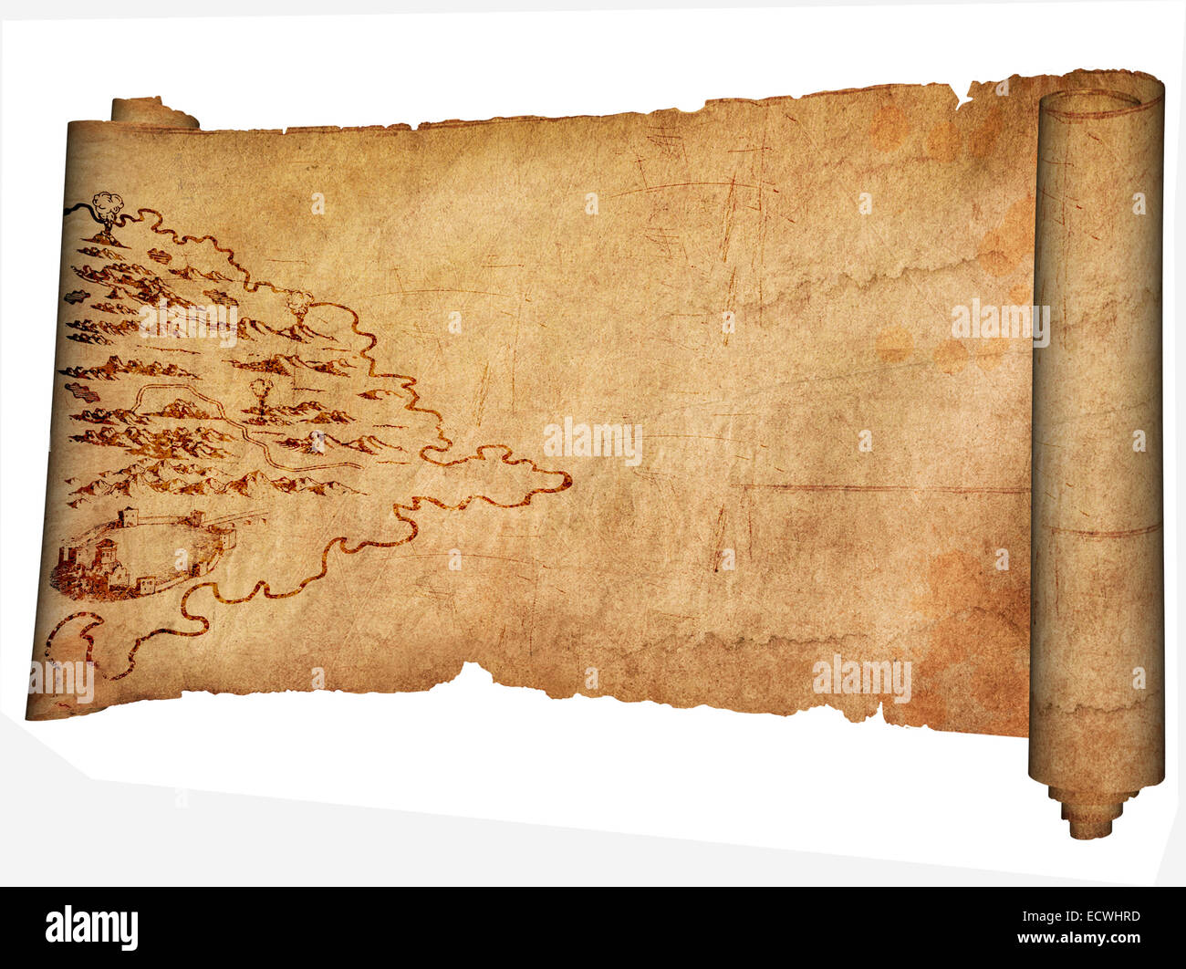 Карта на пергаменте