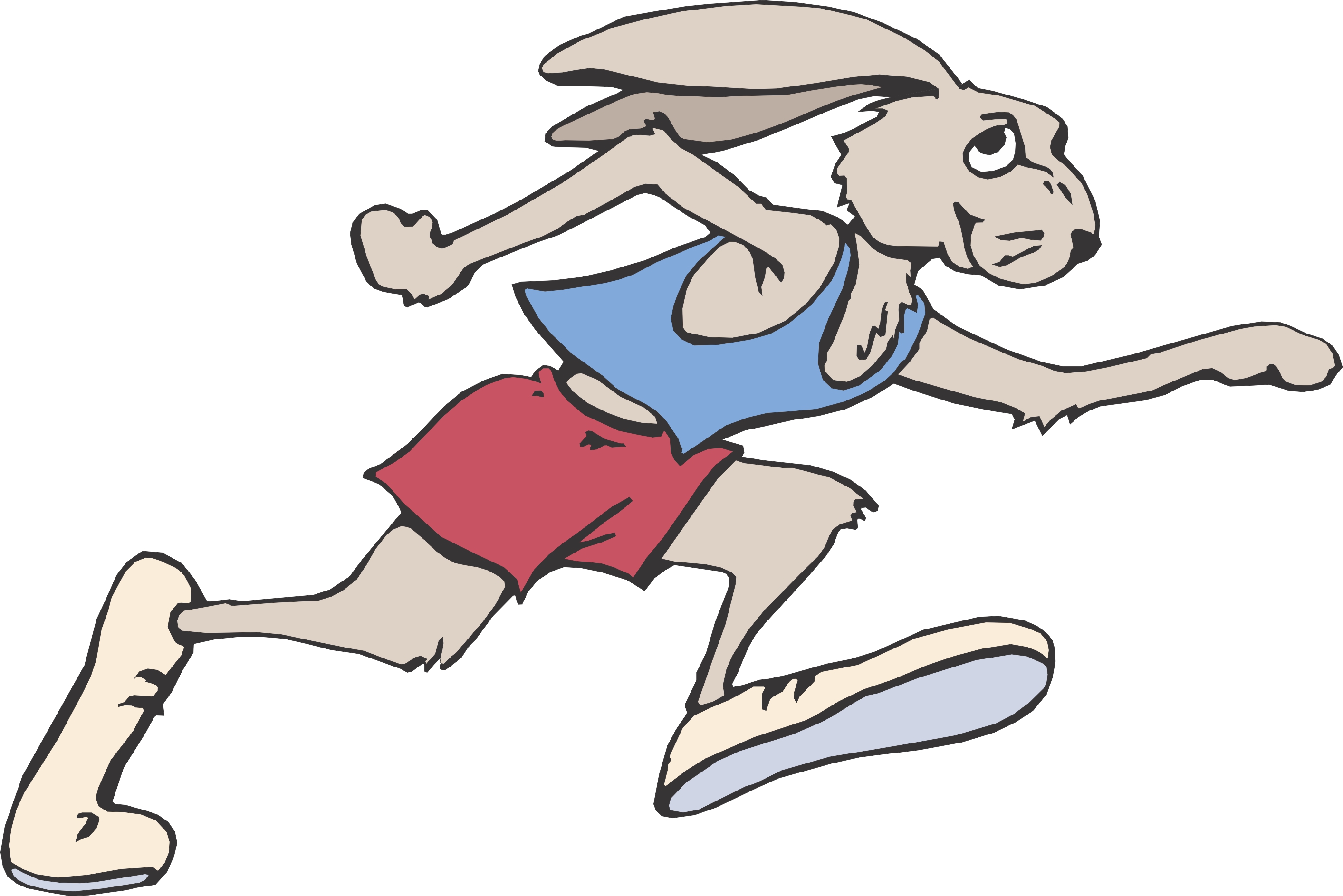 Зайчик убегает. Заяц бежит. Заяц бегун. Мультяшки бегут. Заяц спортсмен.