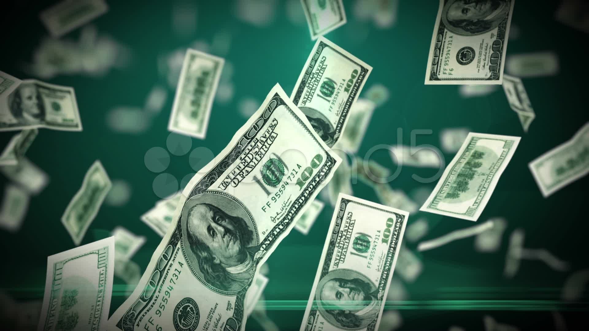 Зеленый фон с деньгами