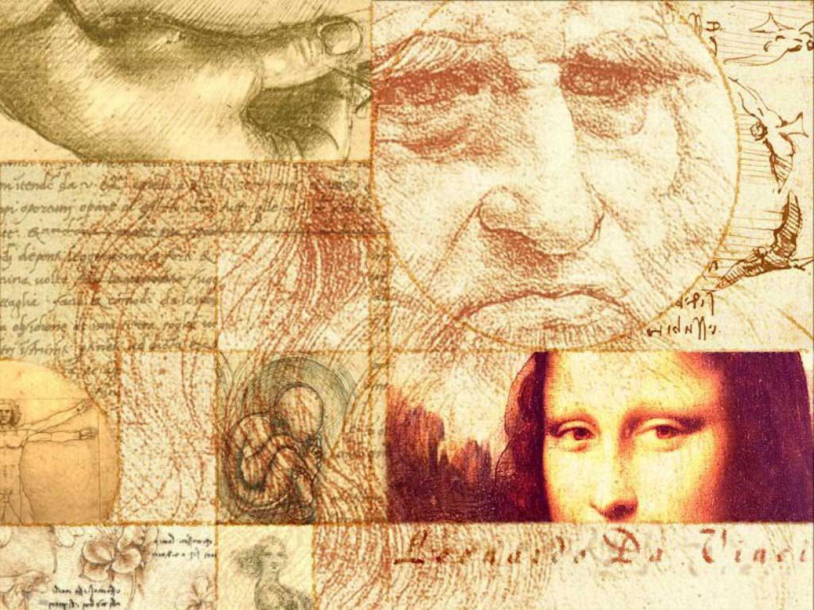 Леонардо да Винчи коллаж