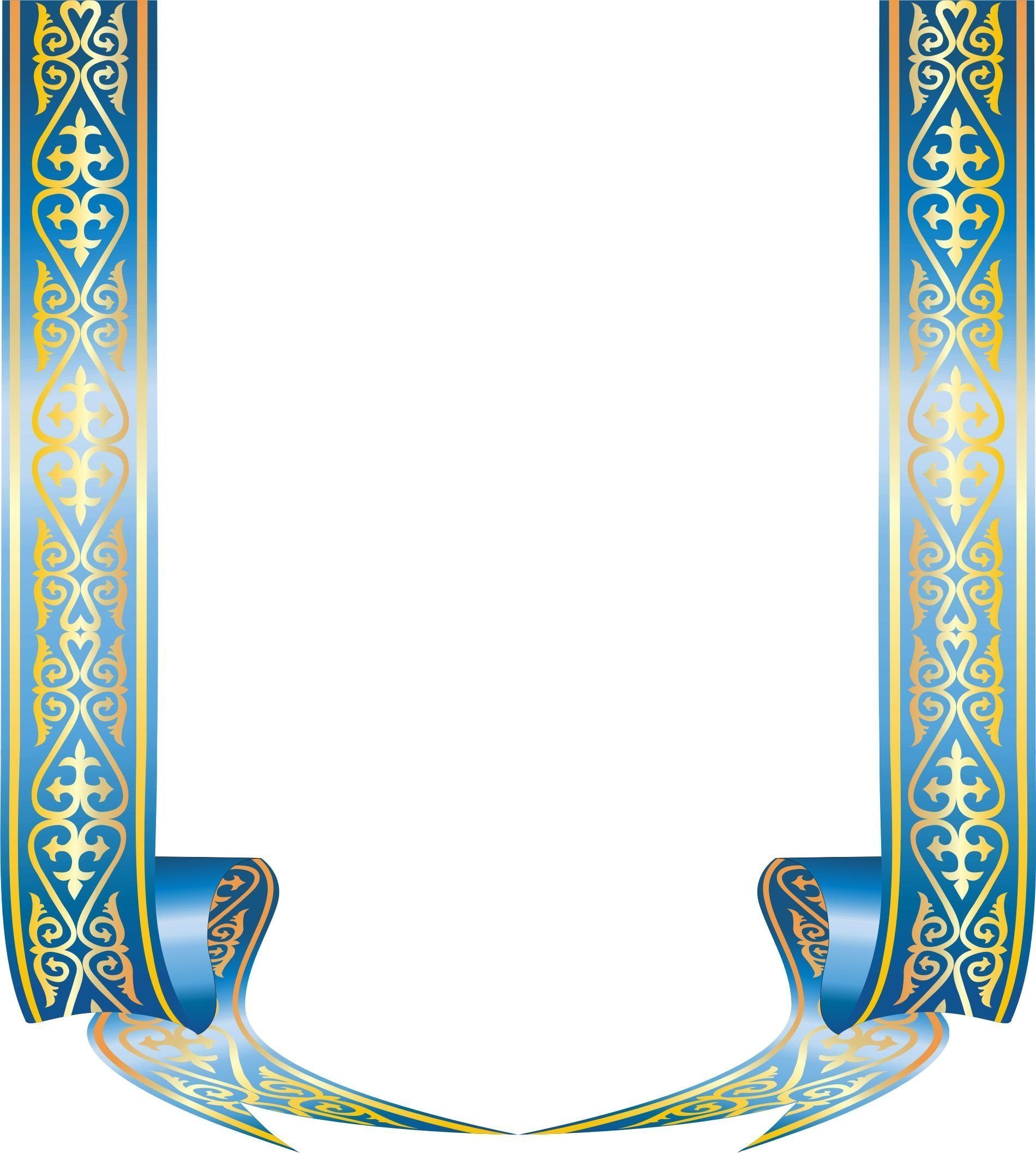 Рамка для грамоты с казахским орнаментом