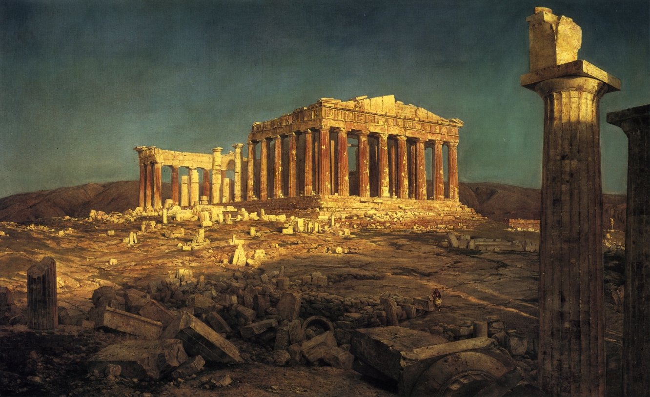 Афины Акрополь развалины Парфенона