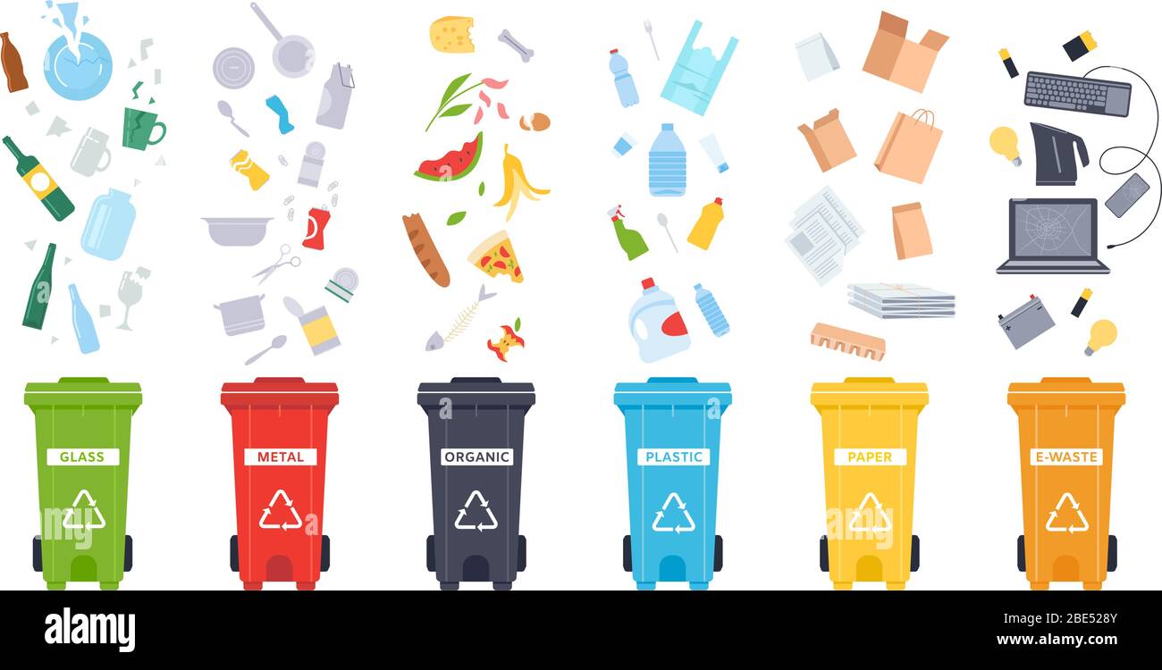 Сортировка мусора пластика