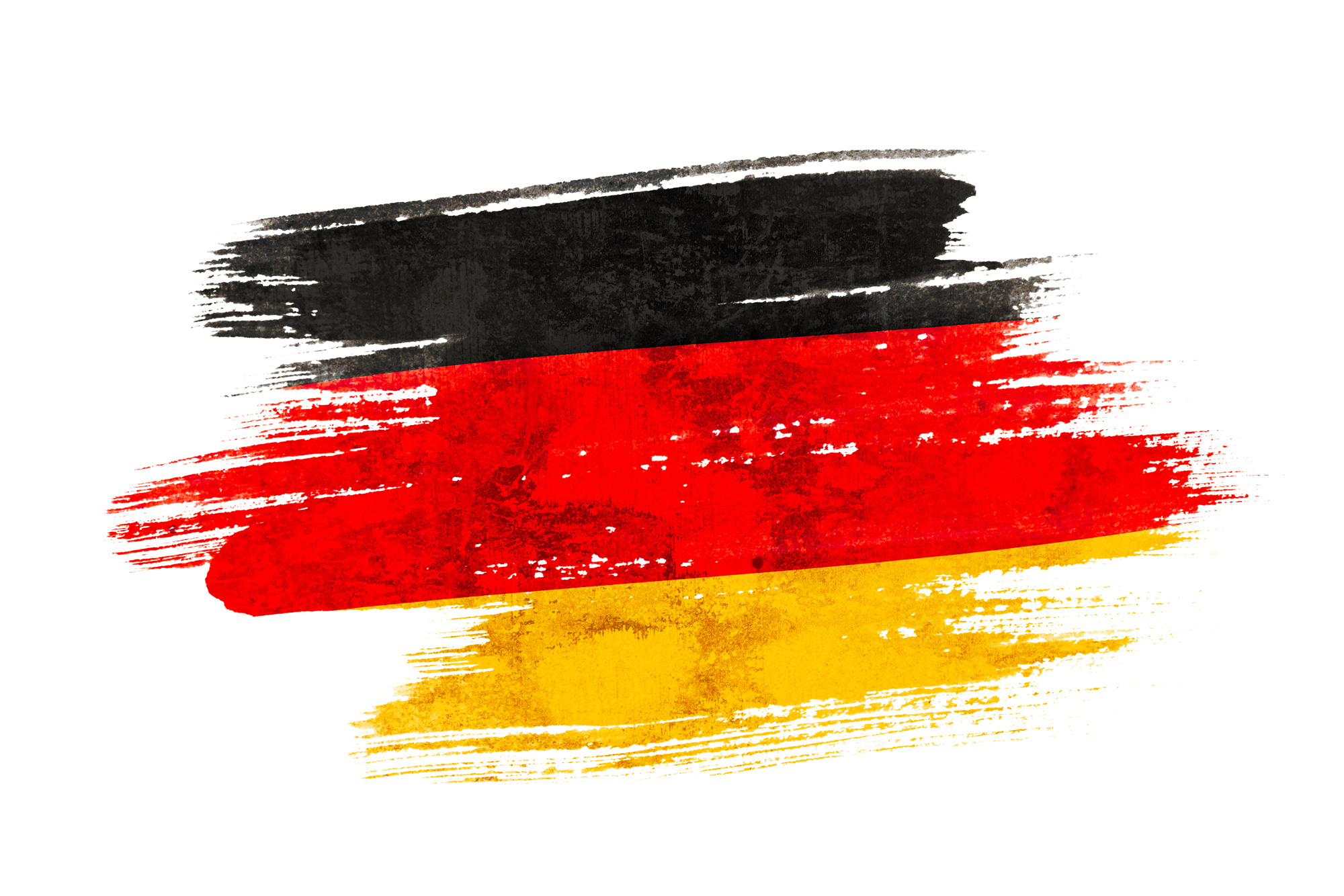 Флаг Германии красками