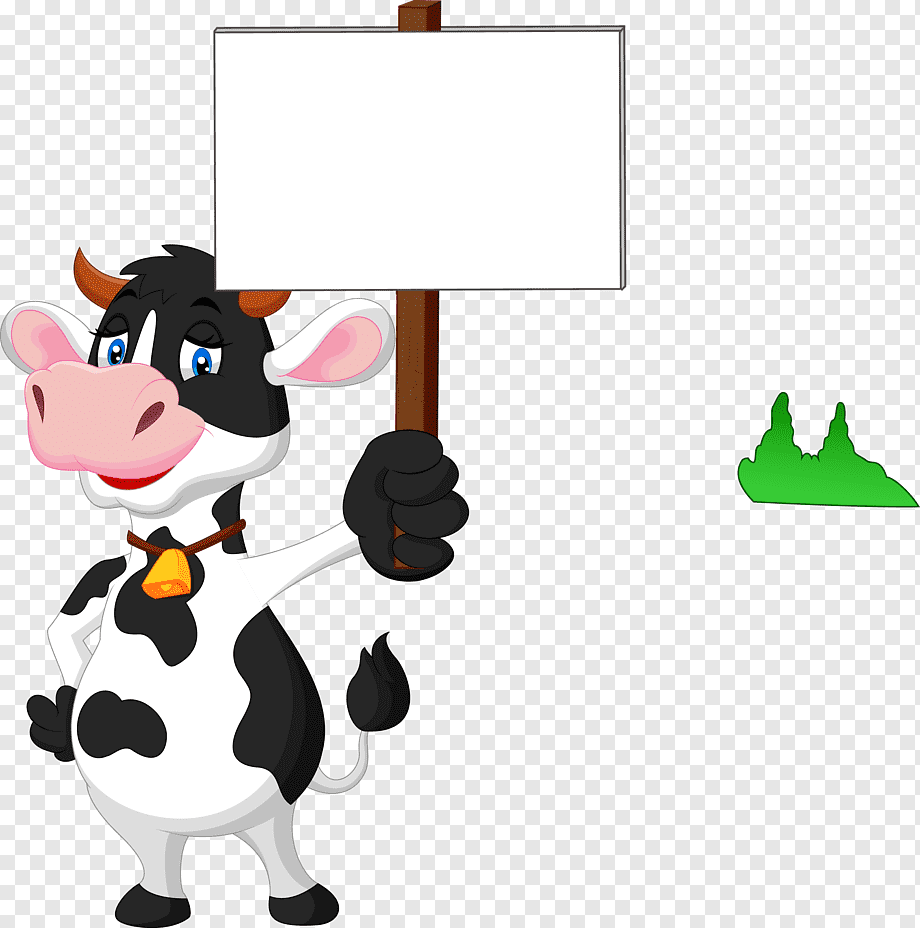 Корова плакат