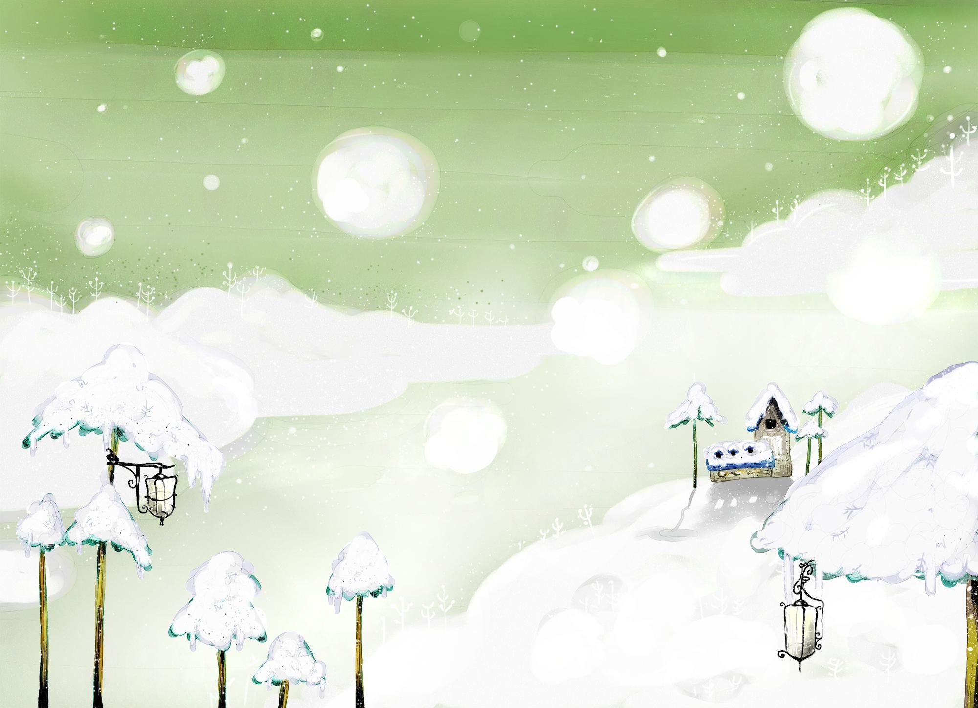 Зима снег рисунок
