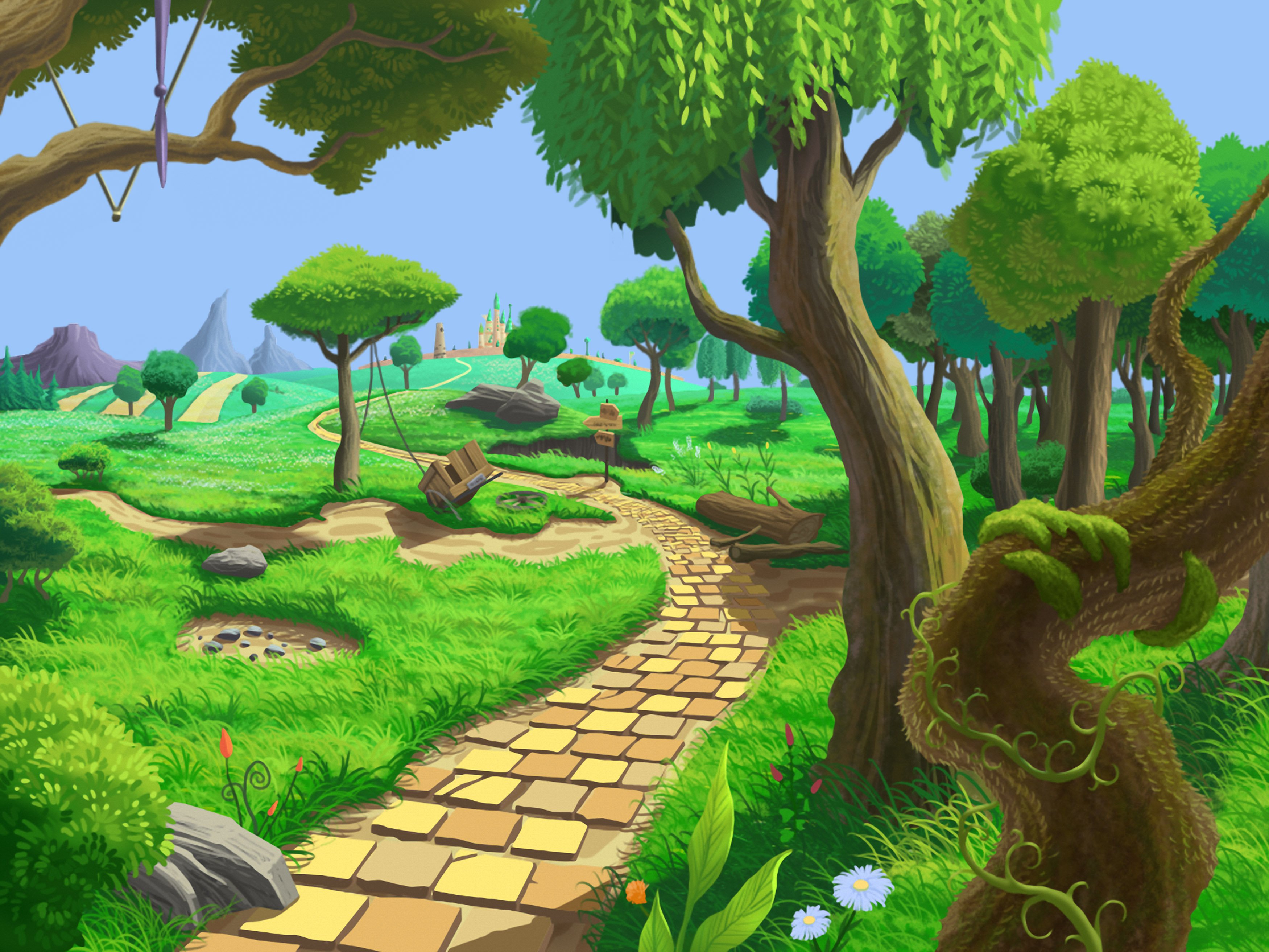 Картинка леса для игры