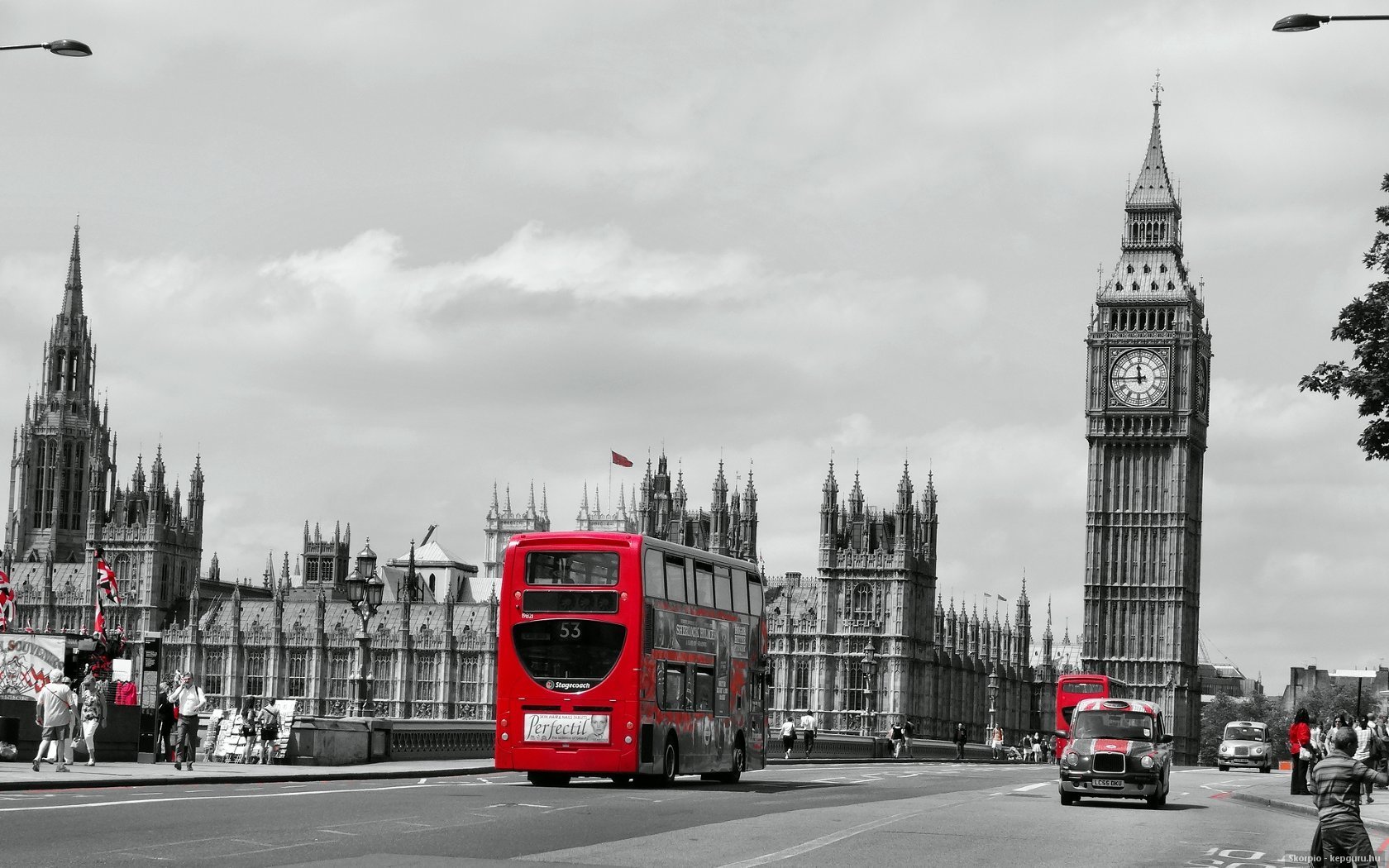 черно белые фото лондона