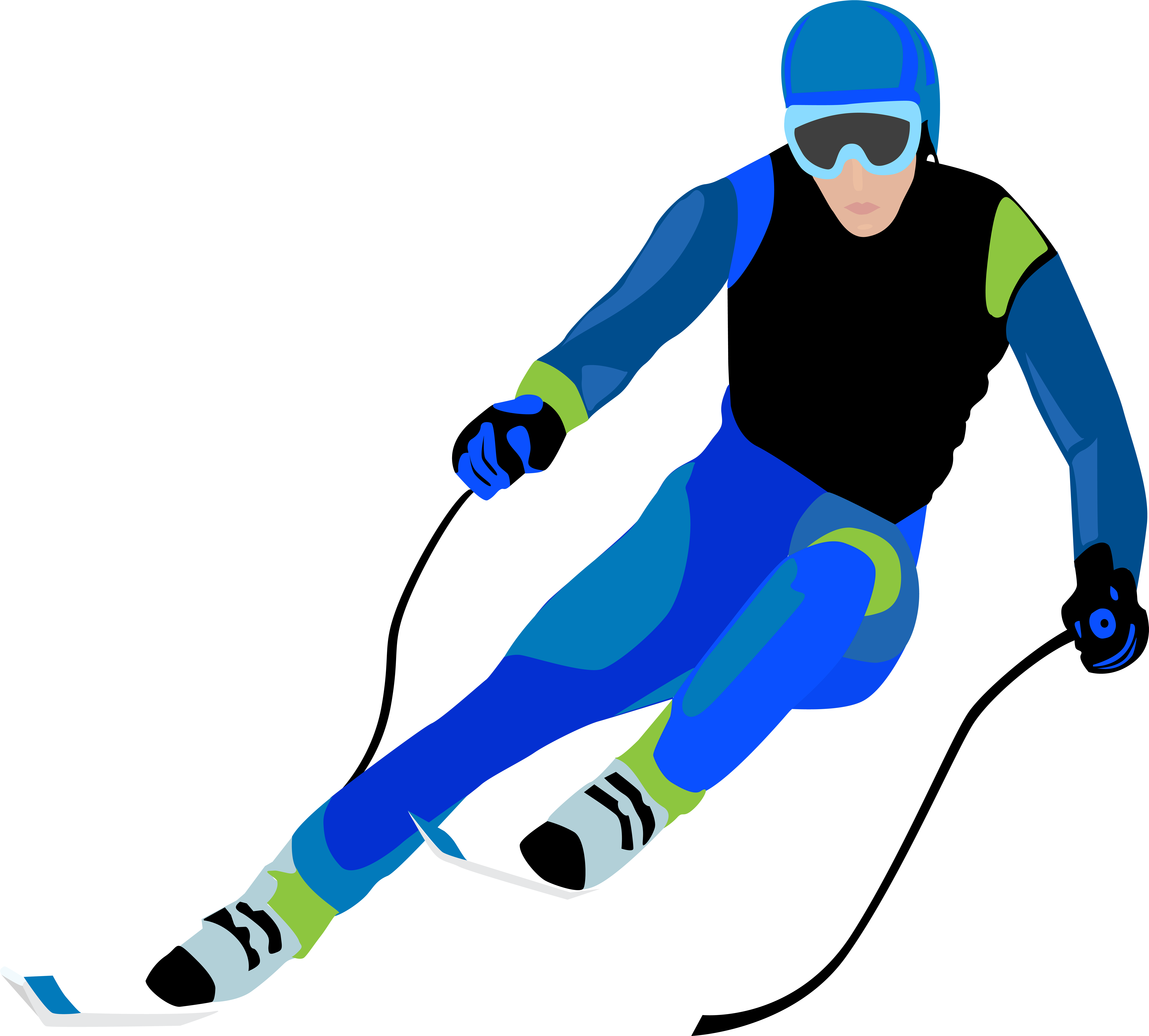 Лыжник. Лыжные гонки. Горнолыжный спорт вектор. Лыжи на прозрачном фоне.