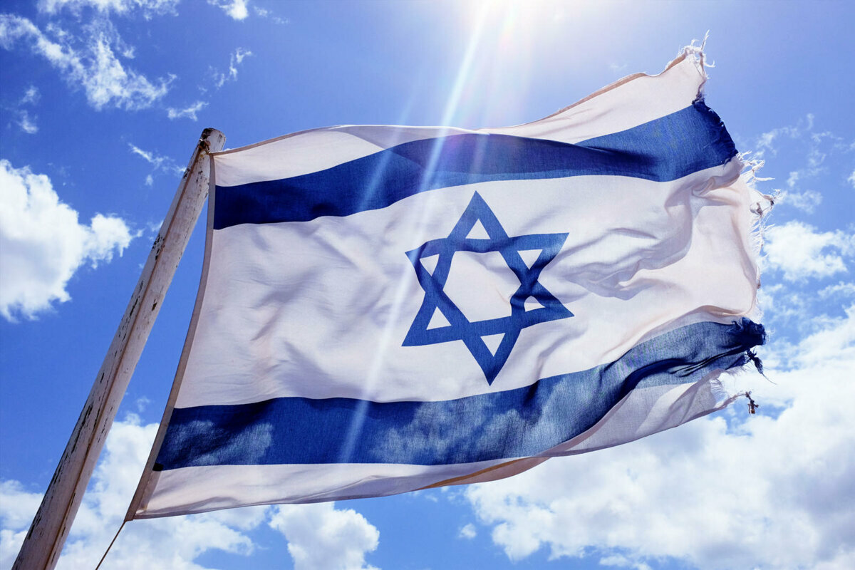 Как выглядит флаг израиля