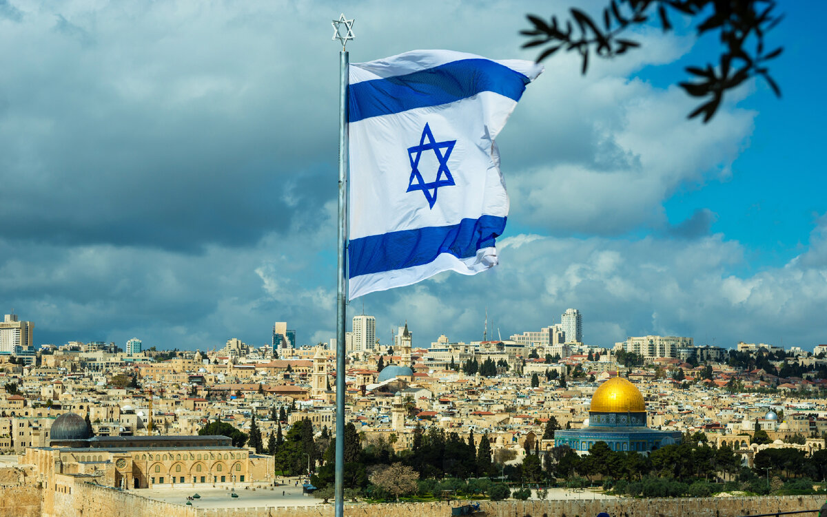 Тель Авив Израиль флаг