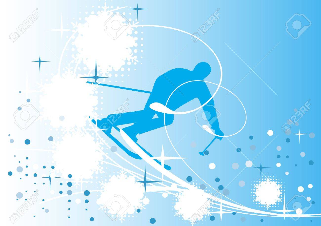 Баннер лыжных гонок