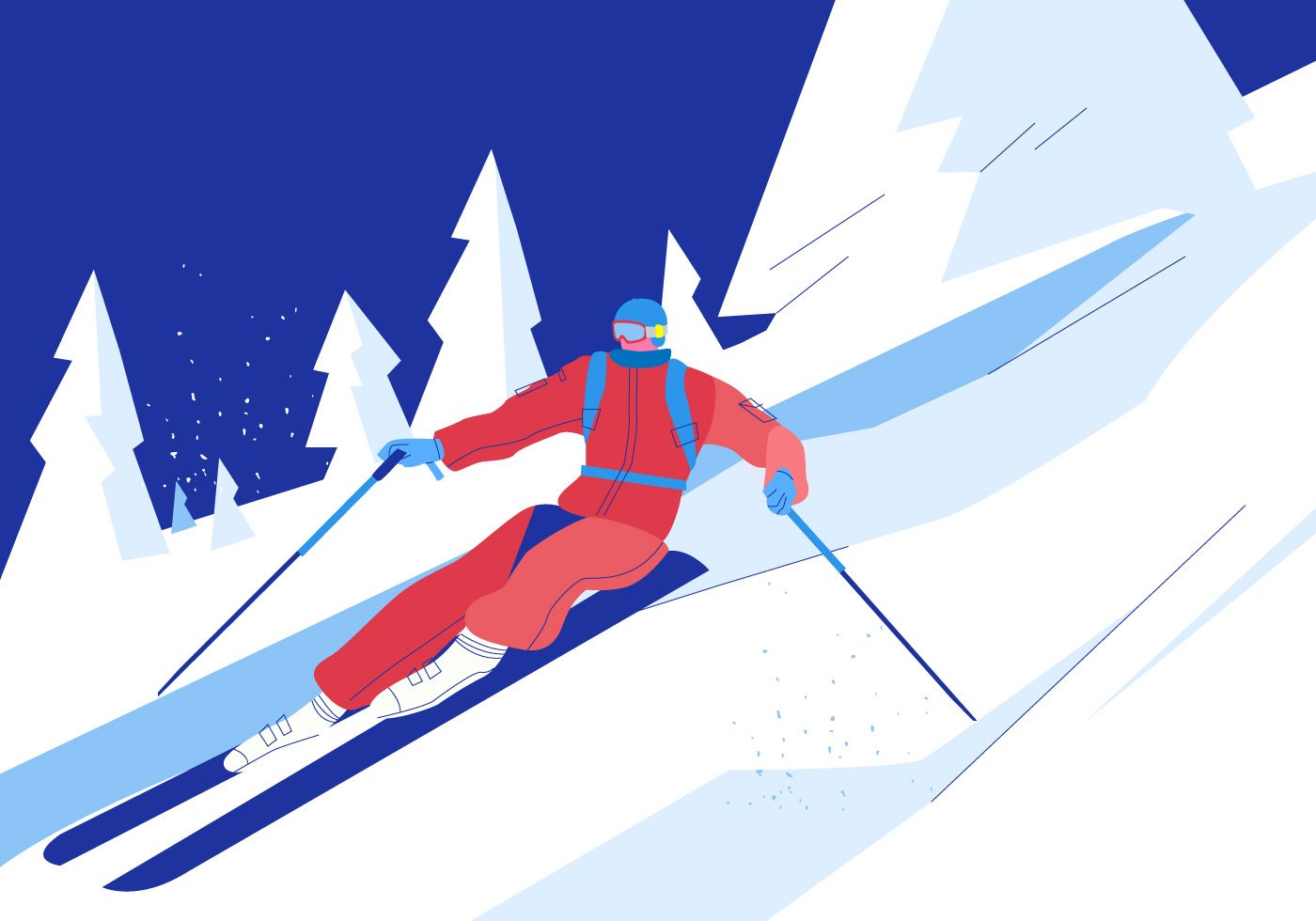 Лыжный спорт мультяшные