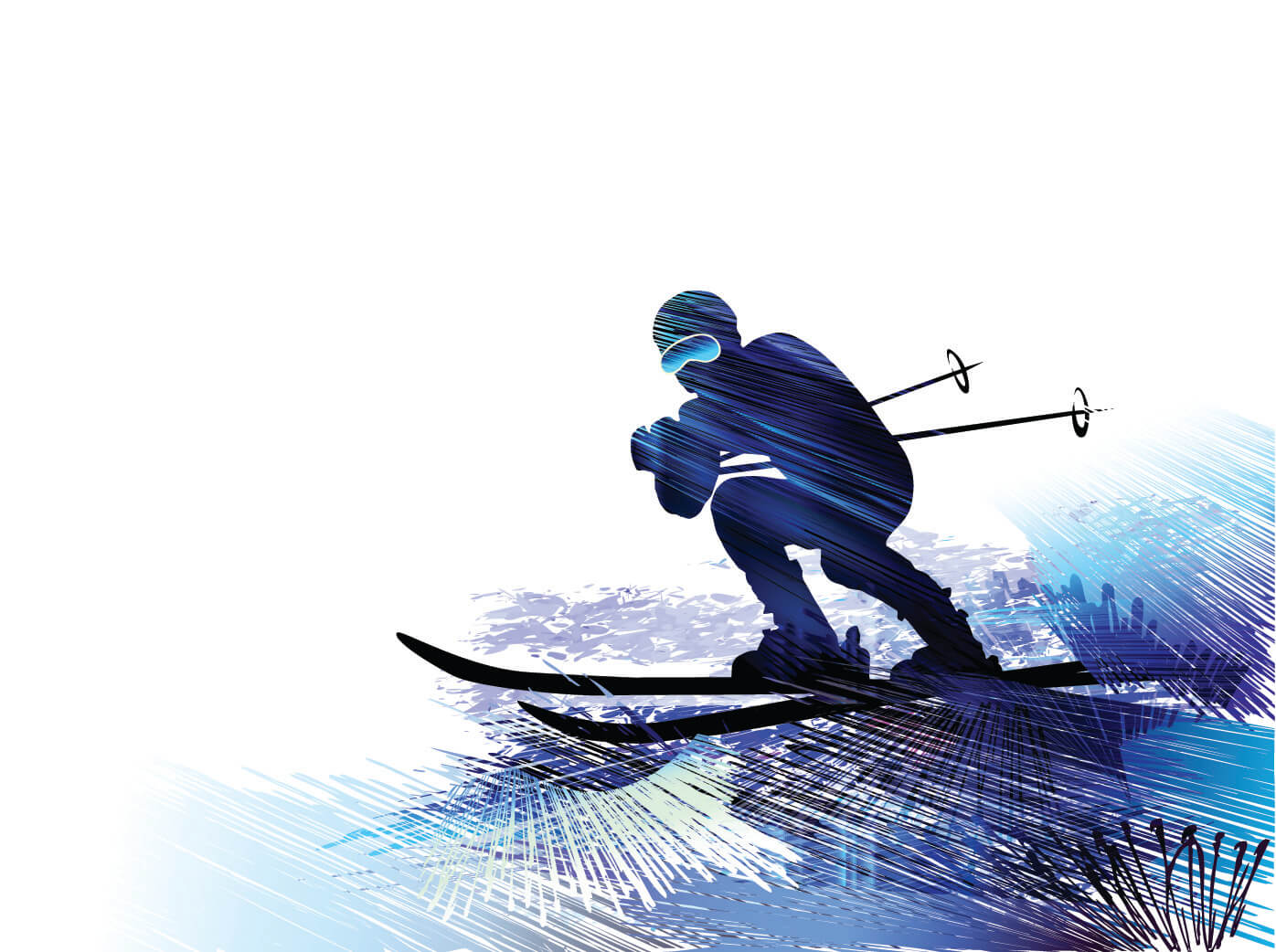 Иллюстрация ски-стрим
