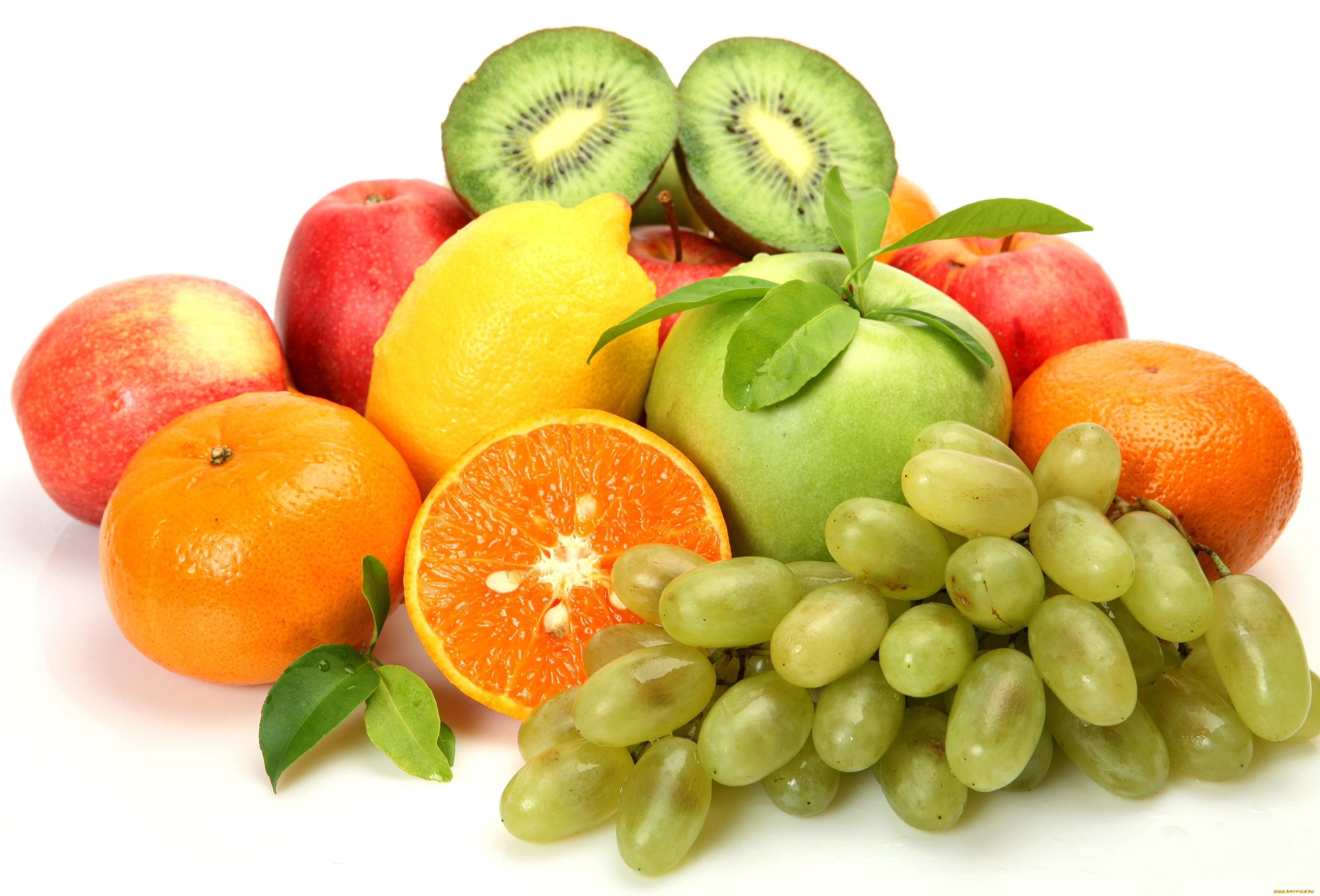 Фото фрукты на прозрачном фоне