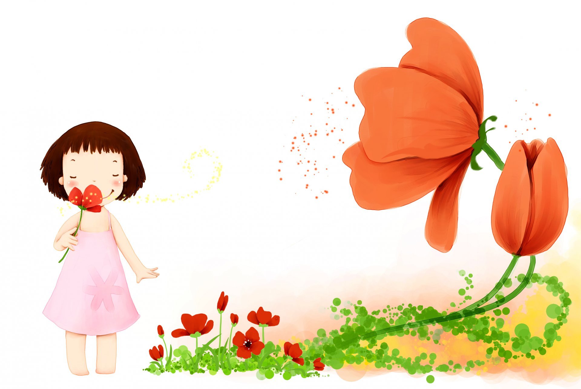 Девочка с цветочком