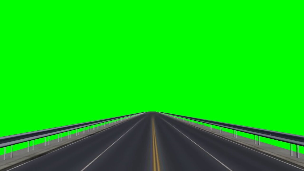 Дорога на зеленом фоне