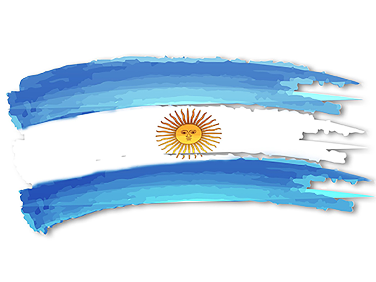 How to draw argentina flag