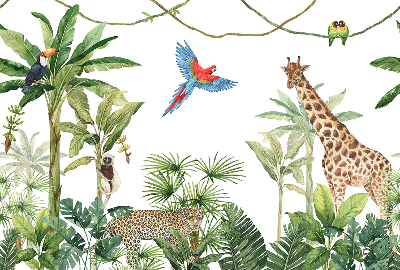 Тропические животные для детей