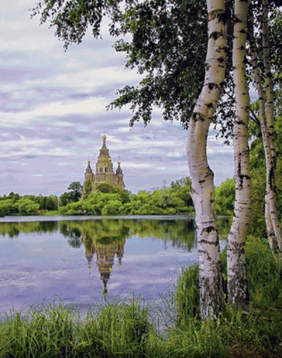 Русь река береза храм