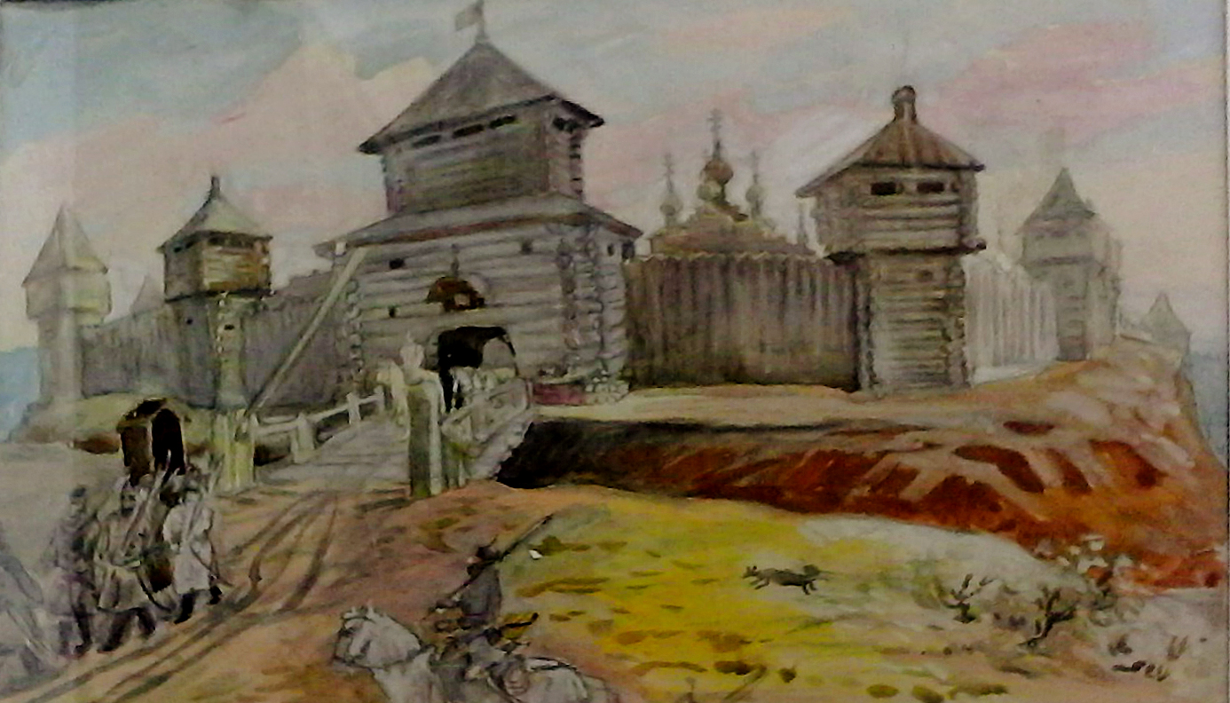 Изображенная на картине крепость была выстроена. Крепость Свияжск 1551. Казань крепость Ивана Грозного.