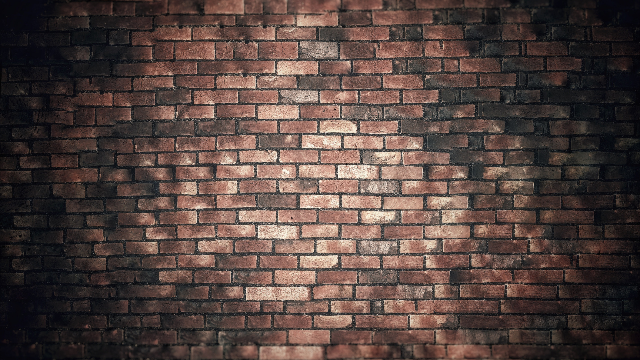 Кирпичная стена коричневая