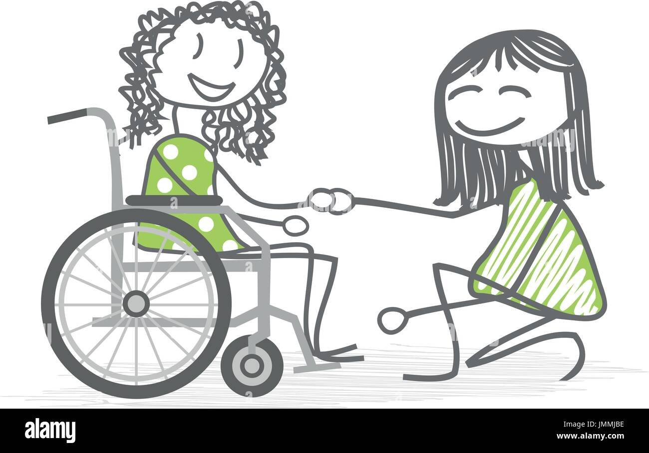 Иллюстрации людей инвалидов для детей