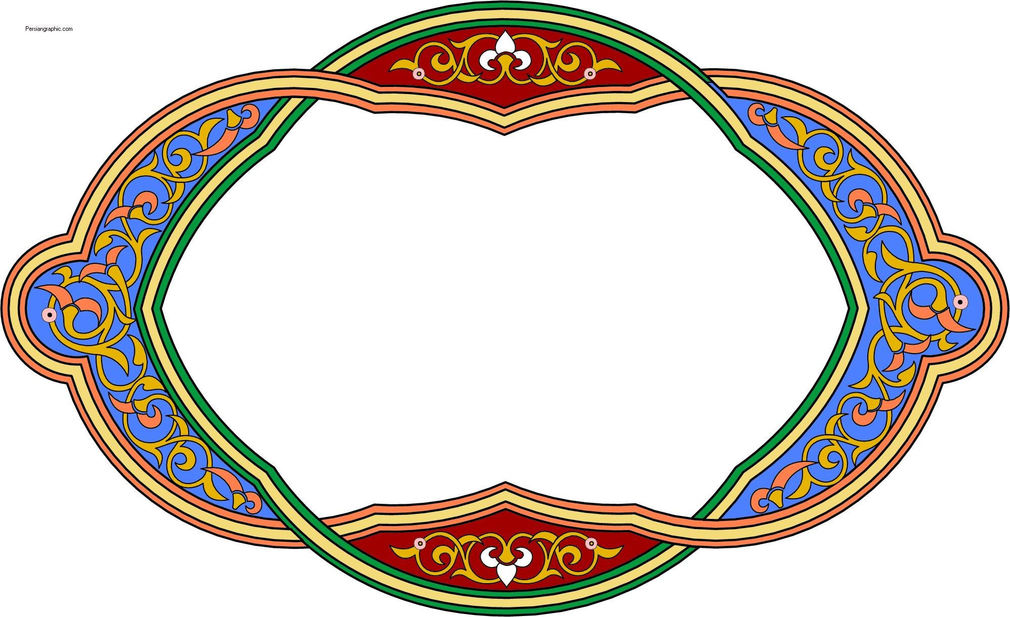 Казахский орнамент рамка