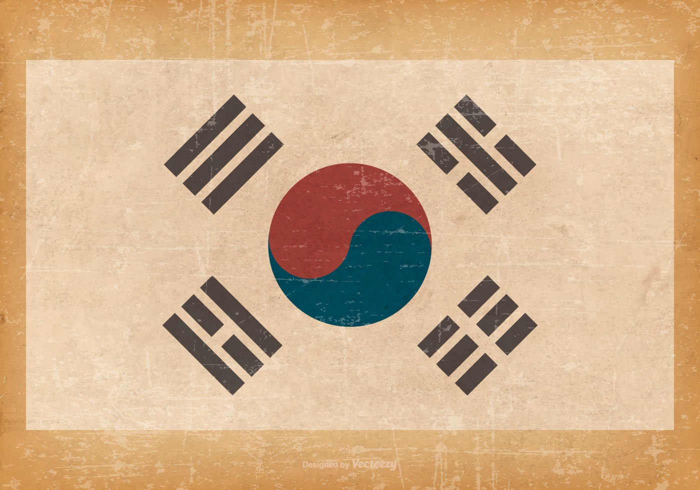 Флаг Кореи обои