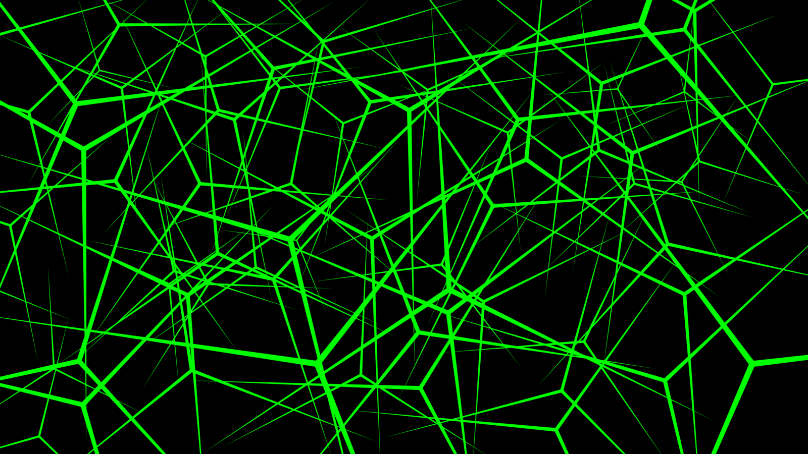 Черно зеленая геометрия