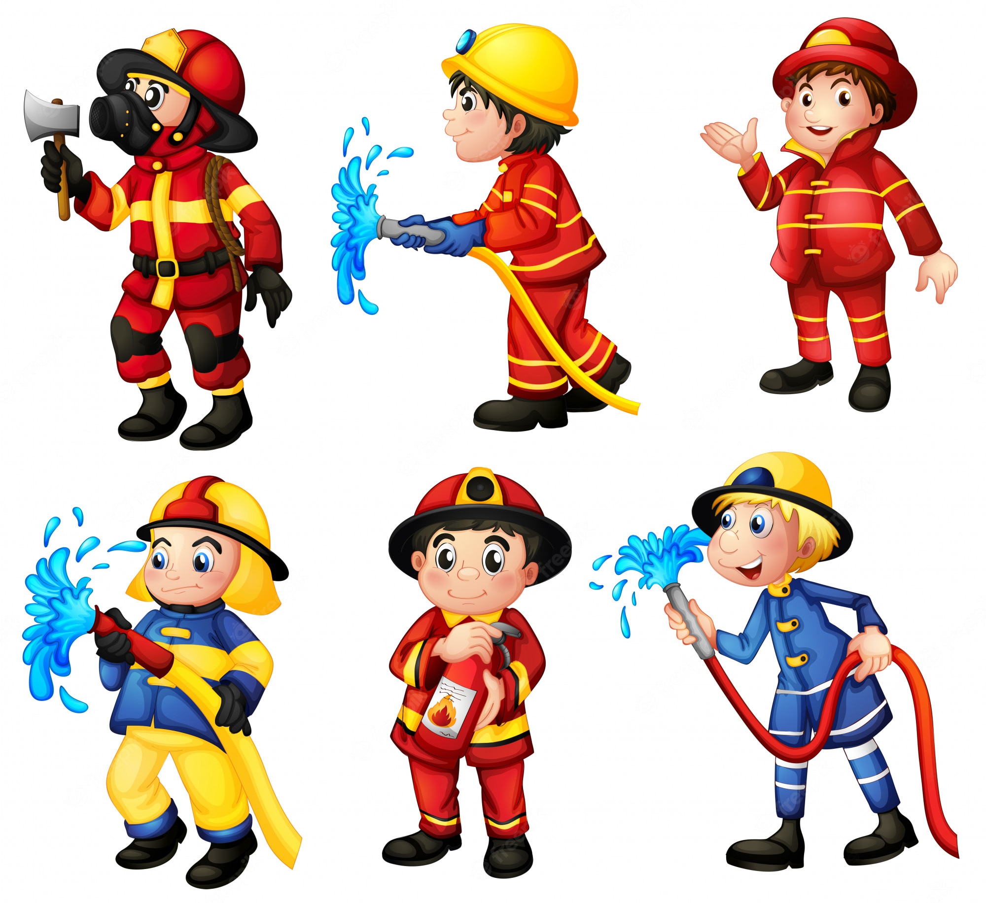 Пожарный человечек для детей