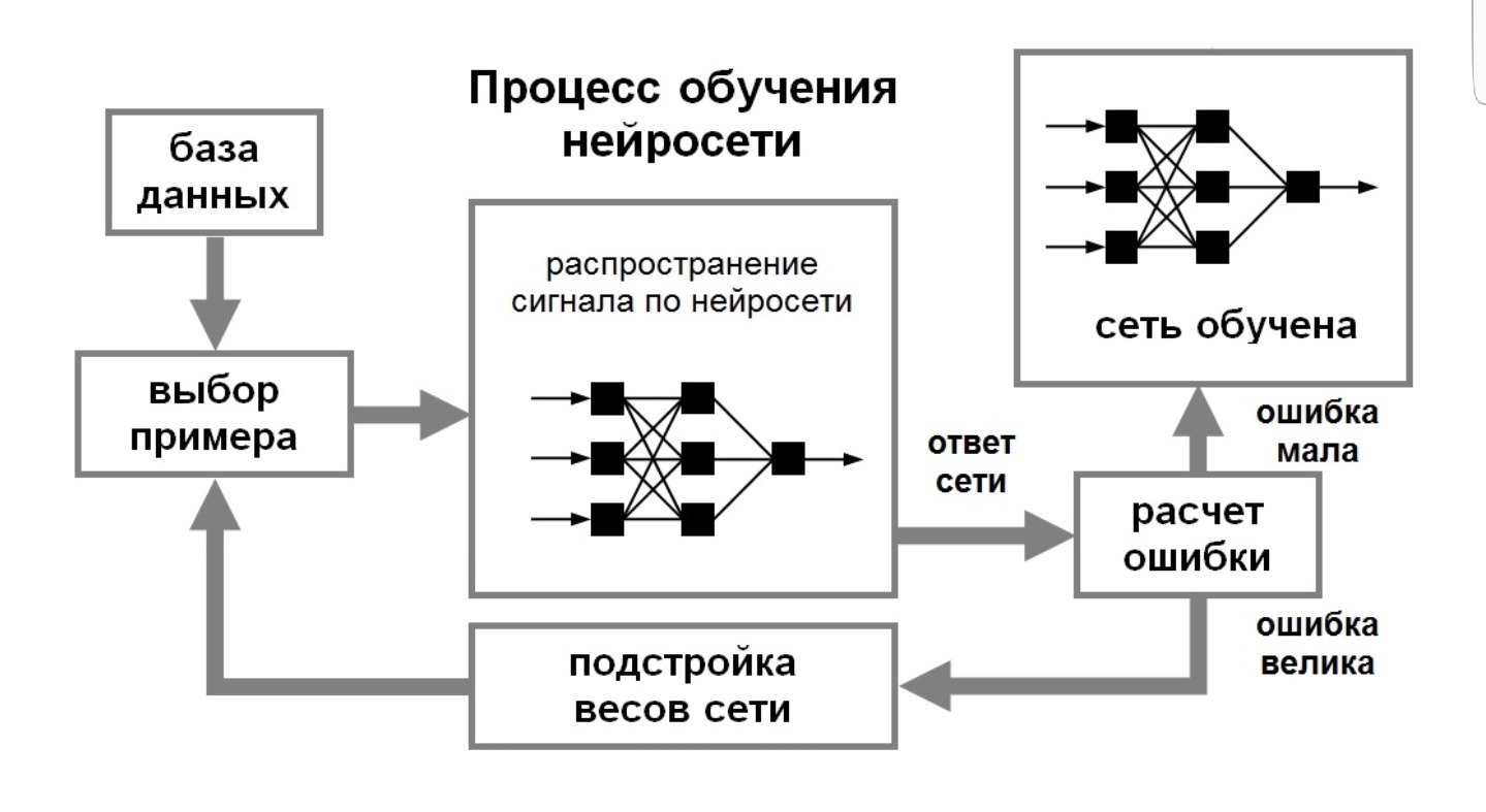 Блок схема нейронной сети