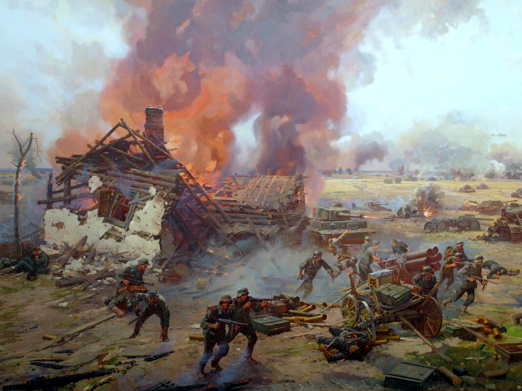 Диорама Курская битва музей Победы