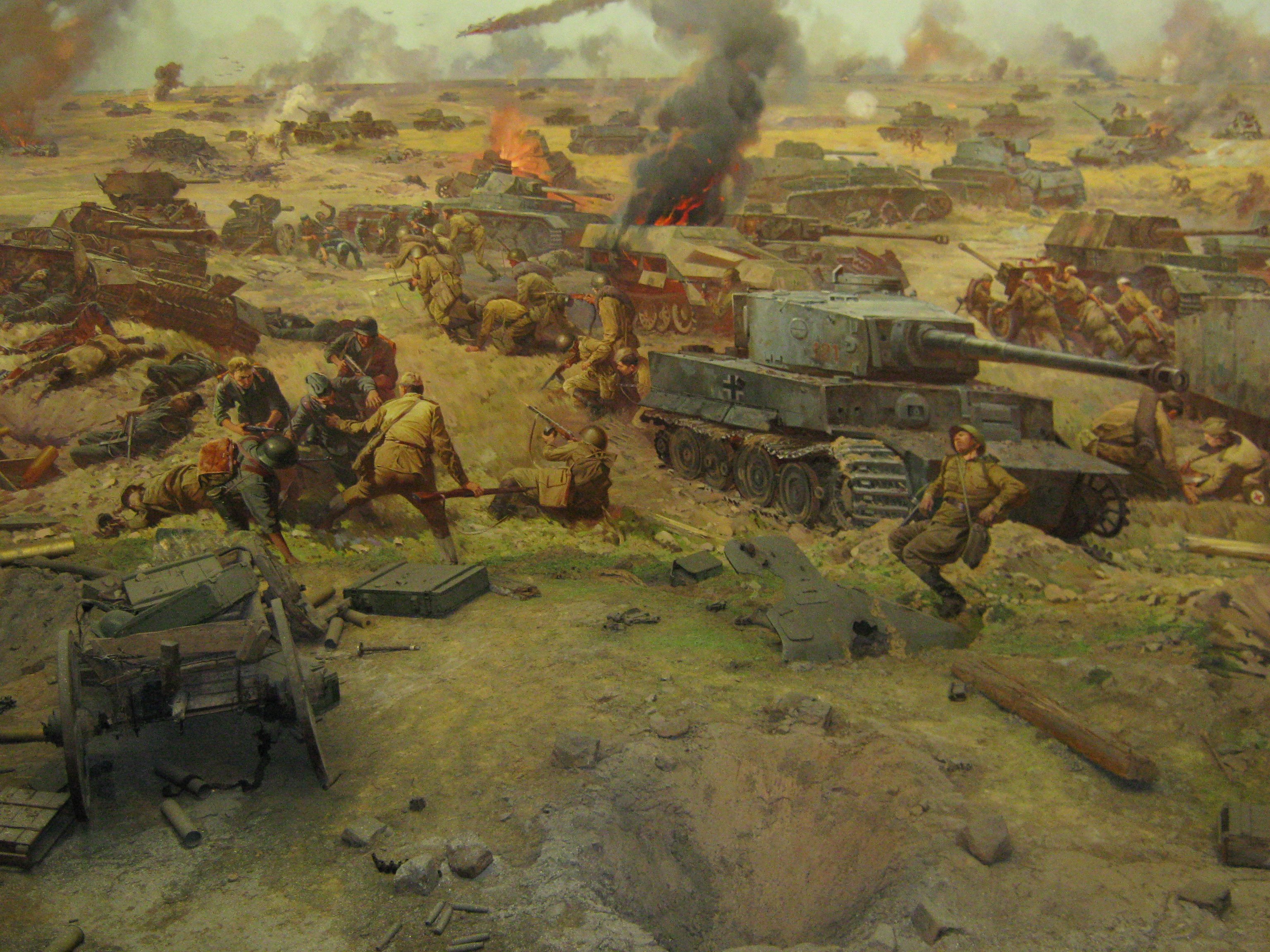Поле боя москва. Курская битва (1943 г.). Диорама Курская битва. 23 Августа Курская битва. Диорама Сталинградская битва.
