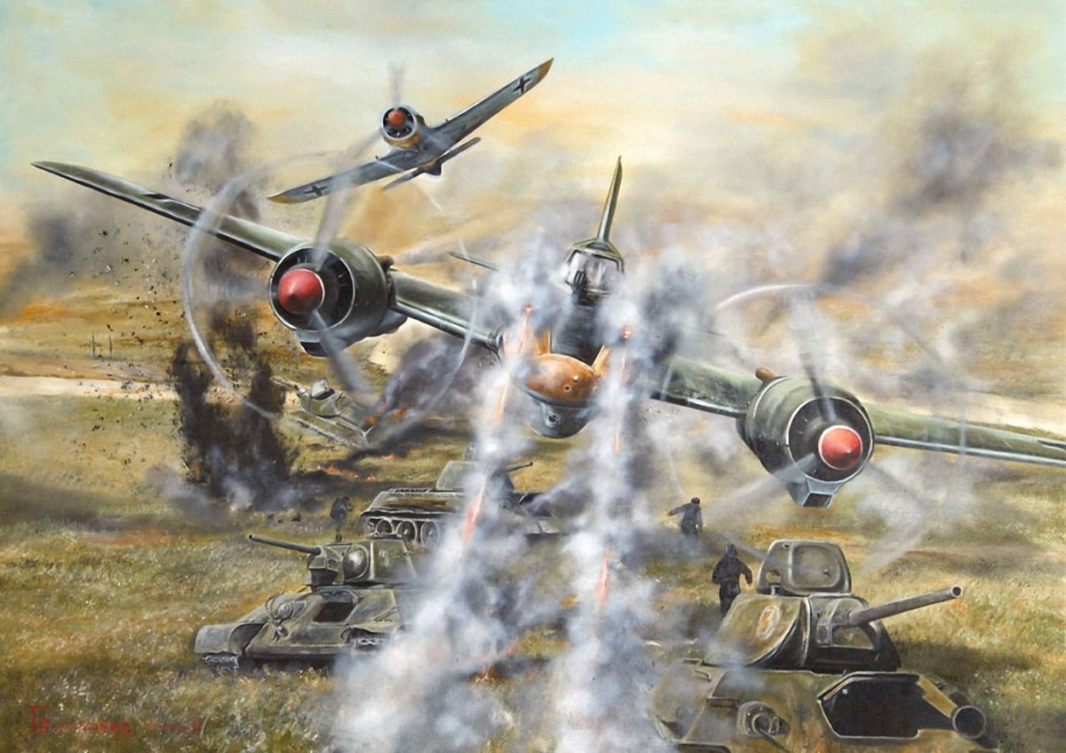 Воздушный бой Курская битва
