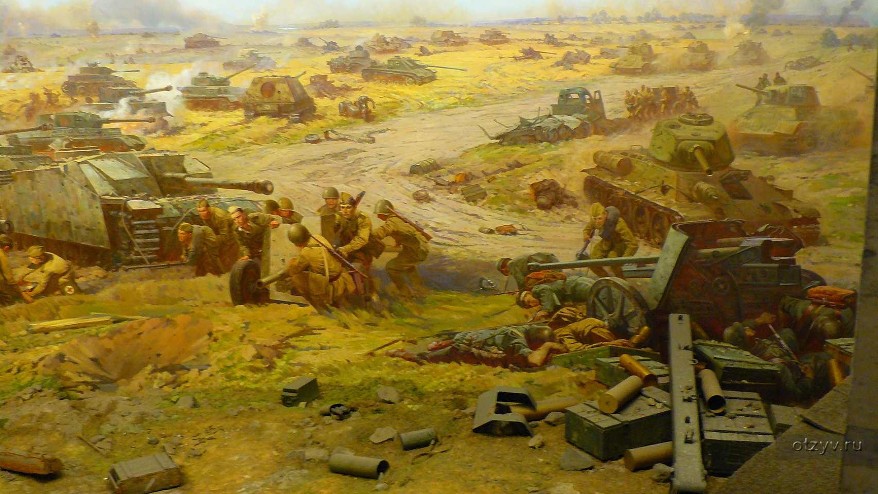Поле боя москва. Диорама Курская битва. Курская битва 1943.